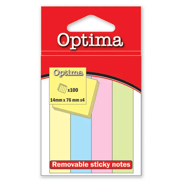 208580-EC Zastavice označ.BZ-3-2 75X75 4bojex50 pastel OPTIMA 22915 P12/240