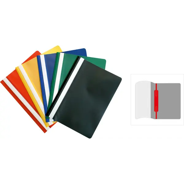 210560-EC Fascikl pvc klizna meh.OPTIMA MIX 5 boja P20/240