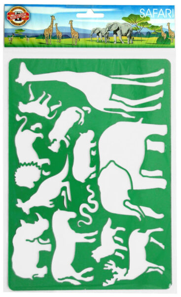 210916-EC Šablona za crtanje 187x266mm SAFARI 9820 KOH-I-NOOR P24