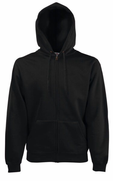 212067-EC Majica FOL DR sa kap. i zatvaračem Sweatshirt Zip Hooded crno S P24