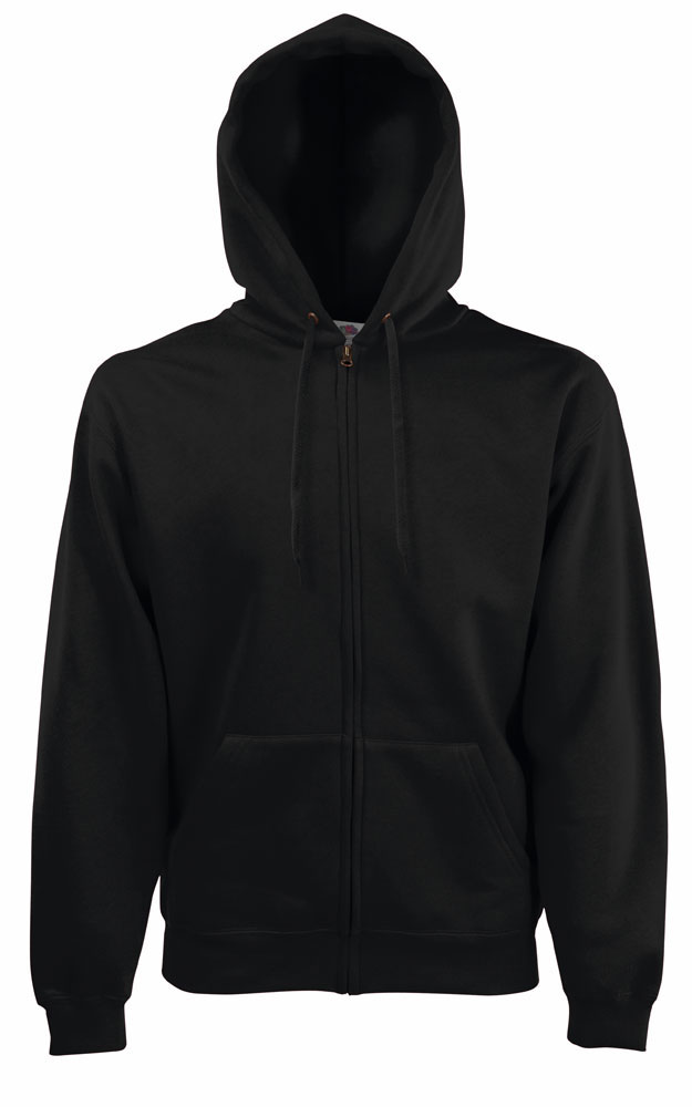 212067-EC Majica FOL DR sa kap. i zatvaračem Sweatshirt Zip Hooded crno S P24