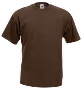 213294-EC Majica FOL T-shirt KR 165g čokolada XL P72