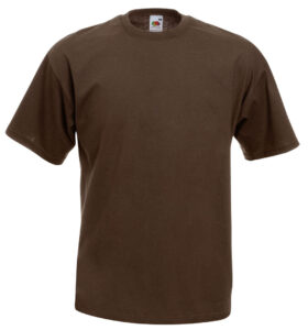 213404-EC Majica FOL T-shirt KR 165g čokolada S P72