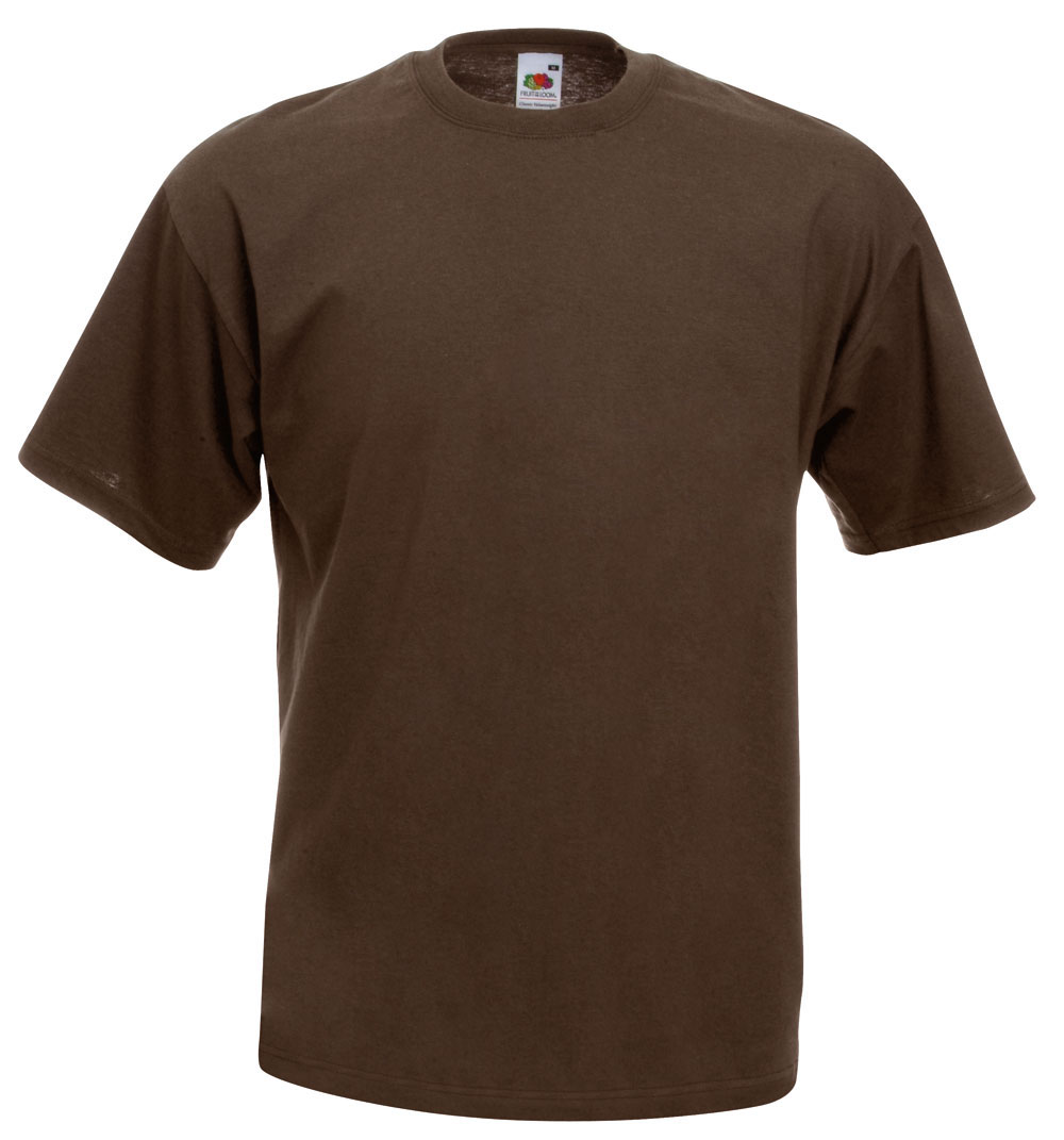 213404-EC Majica FOL T-shirt KR 165g čokolada S P72