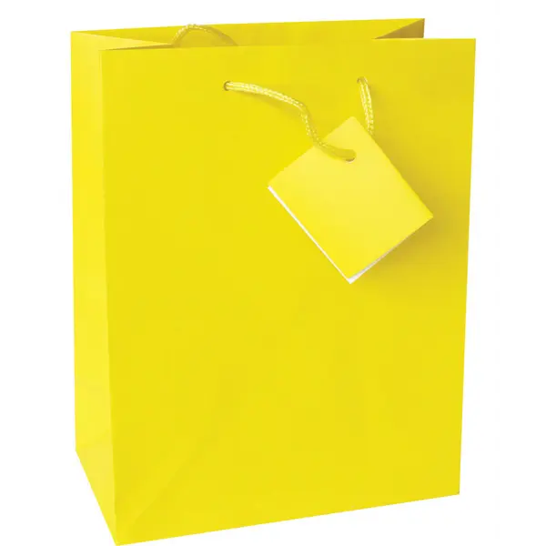 214139-EC Vrećica M jednobojna mat žuta 17,8x22,9x9,8cm 71459 P12/288
