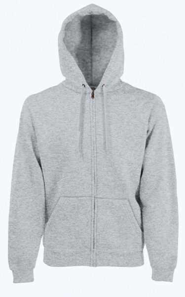 214428-EC Majica FOL DR sa kap. i zatvaračem Sweatshirt Zip Hooded siva S P24