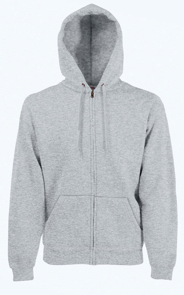 214428-EC Majica FOL DR sa kap. i zatvaračem Sweatshirt Zip Hooded siva S P24