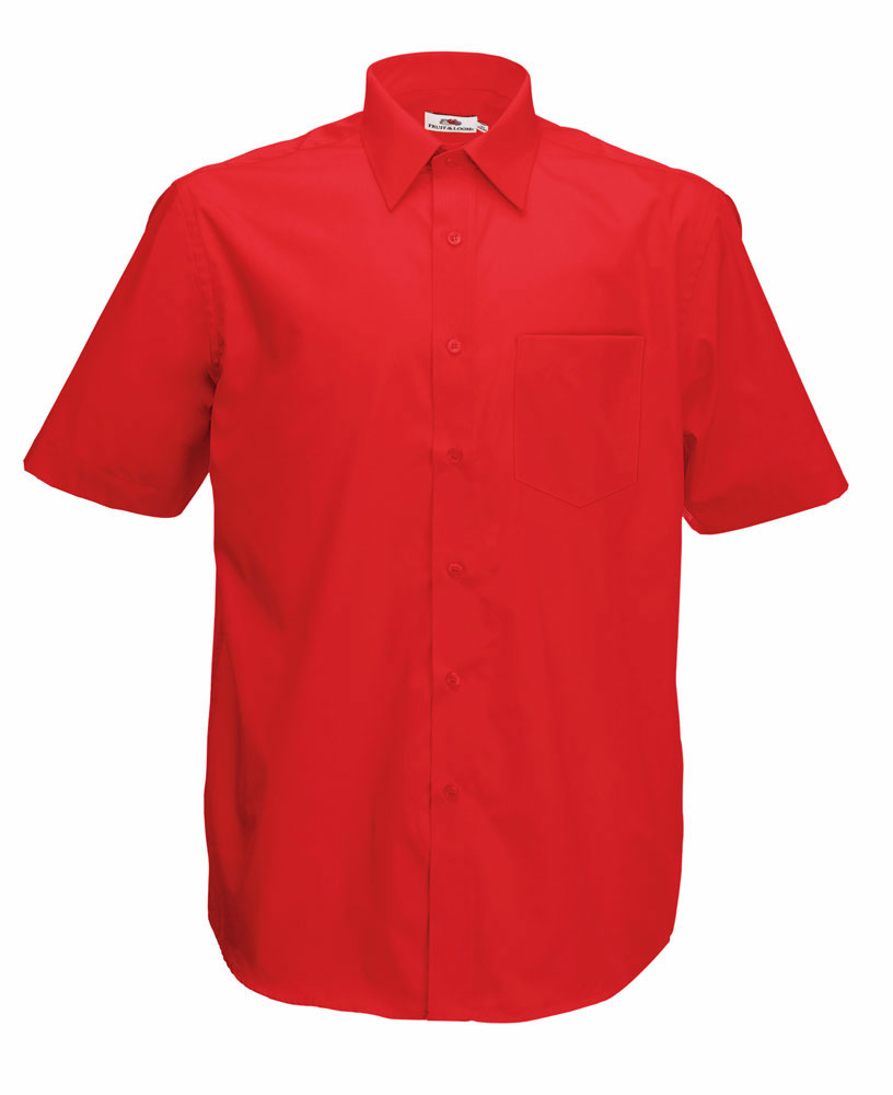 215601-EC Košulja FOL KR 120g Poplin Shirt crvena 3XL P12 NETTO 50%