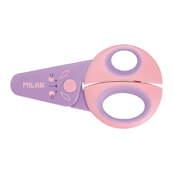 218115-EC Škare MILAN dječje plastične Fun Animals sort boja P16/128