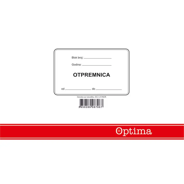 220182-EC Otpremnica A-5 EC-I-21/NCR OPTIMA P10/60