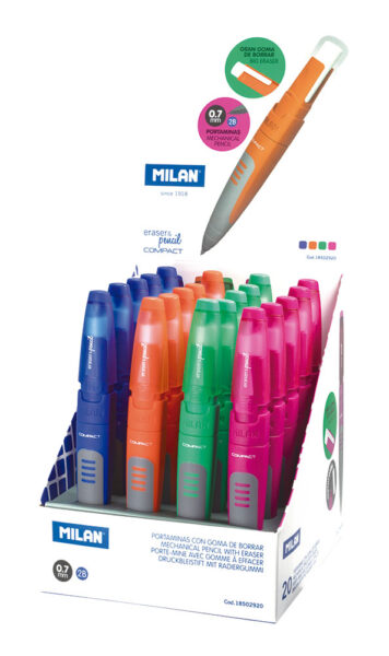 Tehnička olovka 0,7 2B + gumica Milan Compact