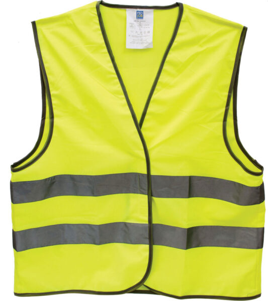 223076-EC Prsluk s reflektirajućim trakama na čičak 2XL/3XL  žuti 84224X P1/96