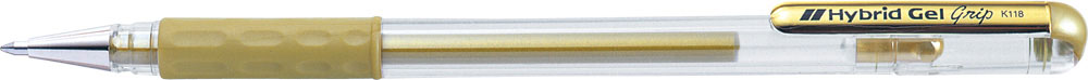 223494-EC Gel pen 0,8 PENTEL Hybrid Gel Grip K-118M-X zlatni P12/576 NETTO