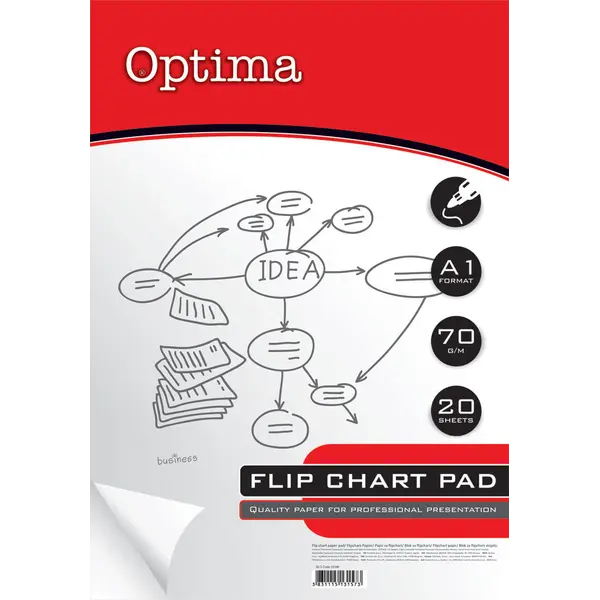 224943-EC Blok za ploču flipchart, OPTIMA 58x84cm 70g 20L 22396 P20