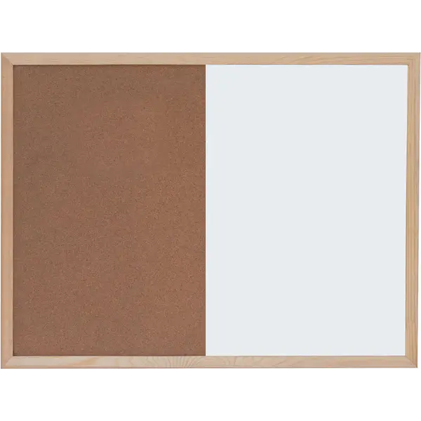225060-EC Ploča bijela magnetna/pluto zidna OPTIMA 45x60cm, drv.okvir 22372 P1/20