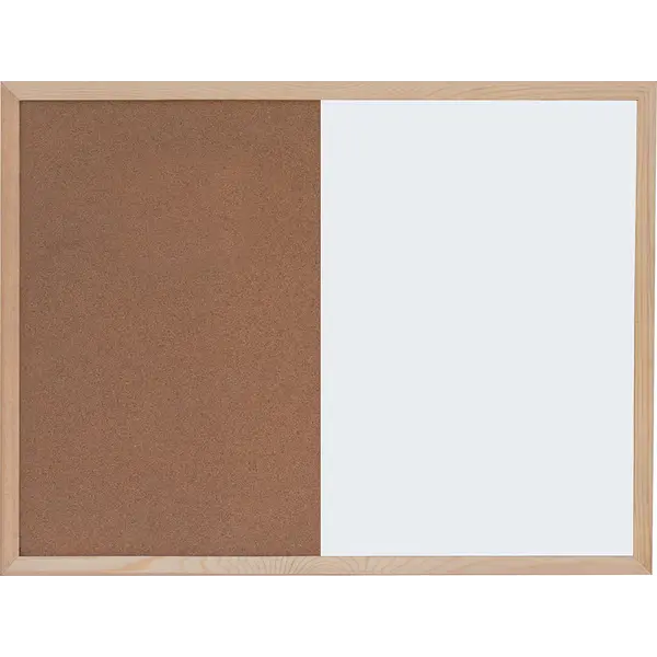 225530-EC Ploča bijela magnetna/pluto zidna OPTIMA 30x40cm, drv.okvir 22371 P1/40