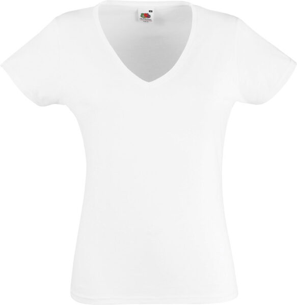 225668-EC Majica FOL T-shirt KR Lady-fit Valeuw. V-neck 165g bijela L P36