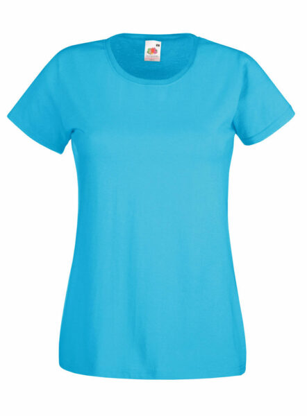 225764-EC Majica FOL T-shirt KR Lady-fit Valeuw. new 165g azurno plava M P72