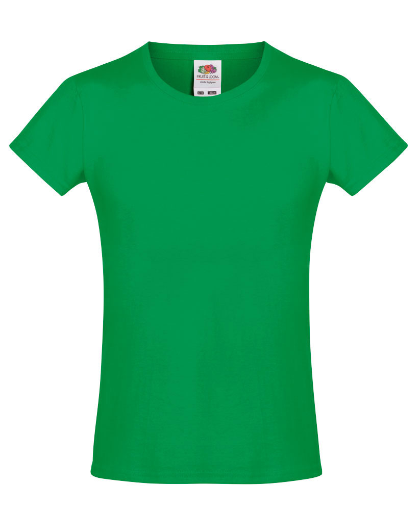 225935-EC Majica FOL dj. Girls Sofspun KR 160g zelena kelly 7/8 P72 NETTO
