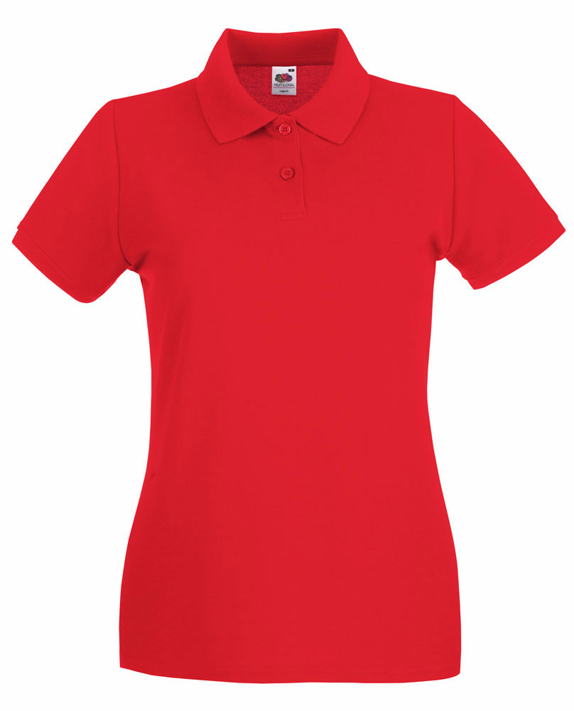 226140-EC Majica FOL Polo ženska Lady-fit Premium KR crvena M P36