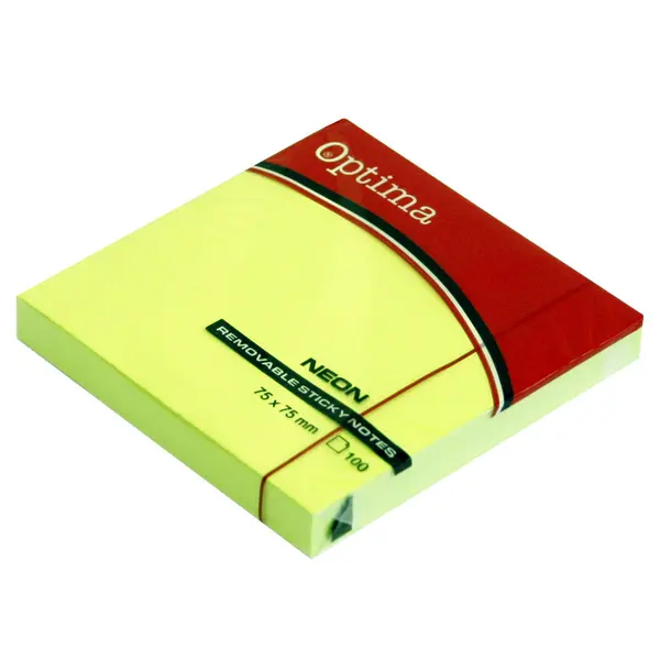 226865-EC Blok samoljepivi 75x75 neon zeleni OPTIMA 100L 22936 P12/120