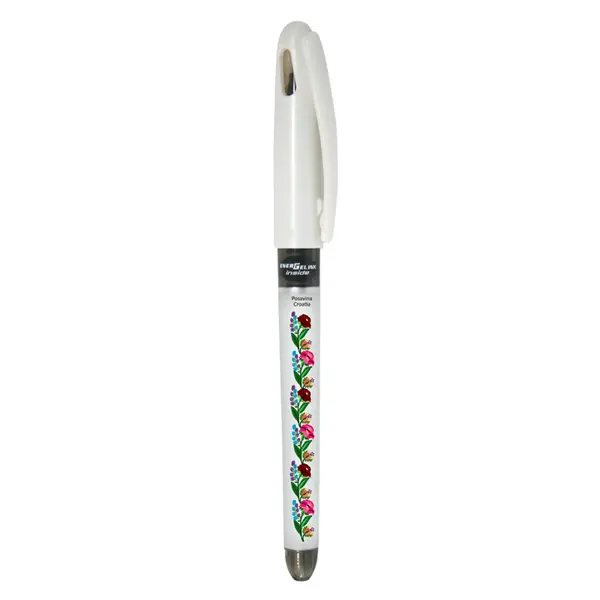227645-EC Gel pen 0,7 PENTEL EnerGel Tradio Ethno Croatia Posavina bijela
