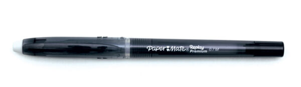 227676-EC Gel Pen s gumicom PAPER MATE REPLAY PREMIUM crna kutija 12/1 1901322 P144 NETTO