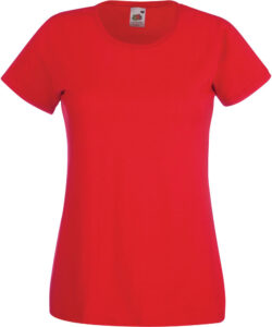 230606-EC Majica FOL T-shirt KR Lady-fit Valeuw. new 165g crvena 2XL P72