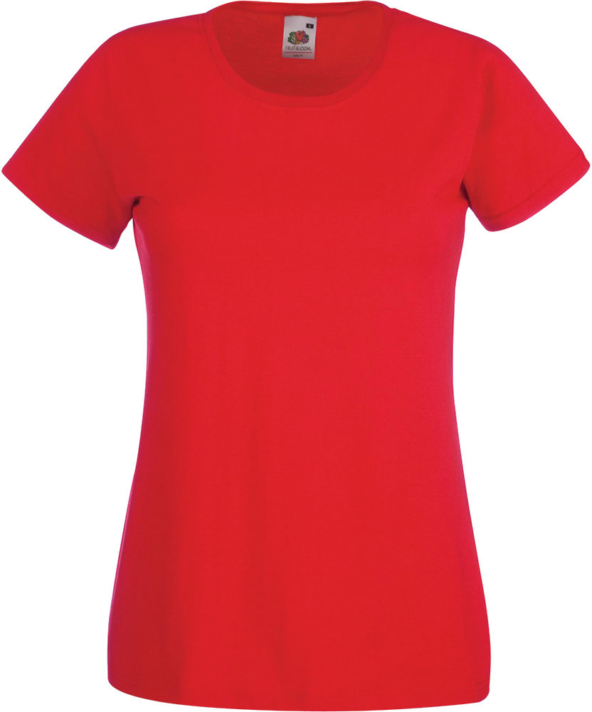 230606-EC Majica FOL T-shirt KR Lady-fit Valeuw. new 165g crvena 2XL P72