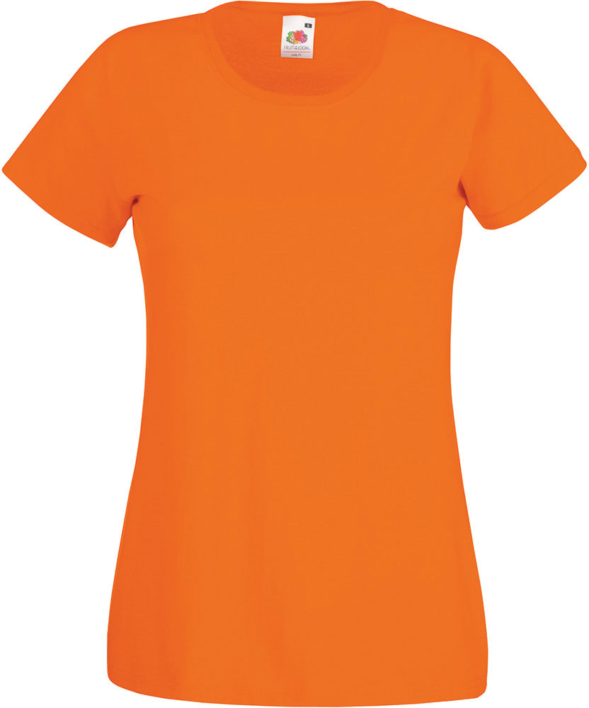 230612-EC Majica FOL T-shirt KR Lady-fit Valeuw. new 165g narančasta S P72