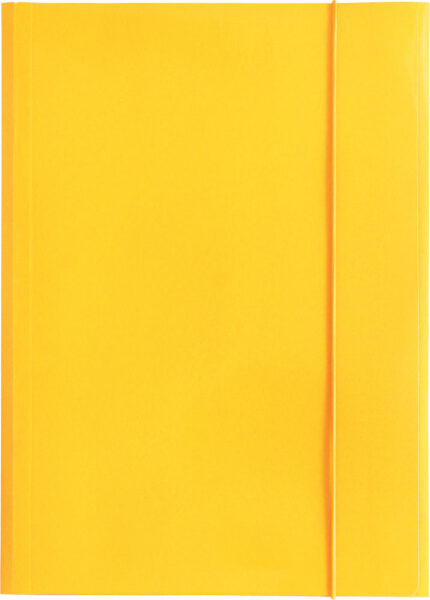 231446-EC Fascikl kartonski/lak s gumicom A4 400gr OPTIMA žuti 60584 P50