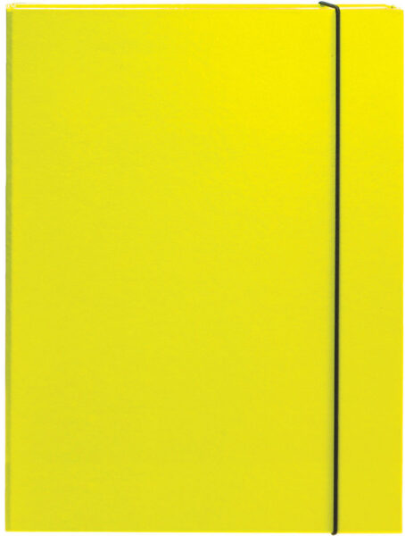 231459-EC Mapa kartonska s gumicom lak A4/3 cm OPTIMA žuta 22493 P10