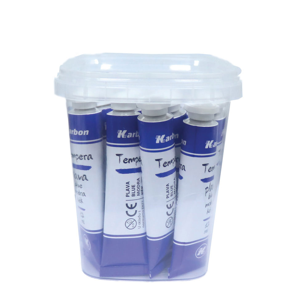 232147-EC Tempera 12 ml KARBON 15/1 u plastičnoj kantici tamno plava P15/360