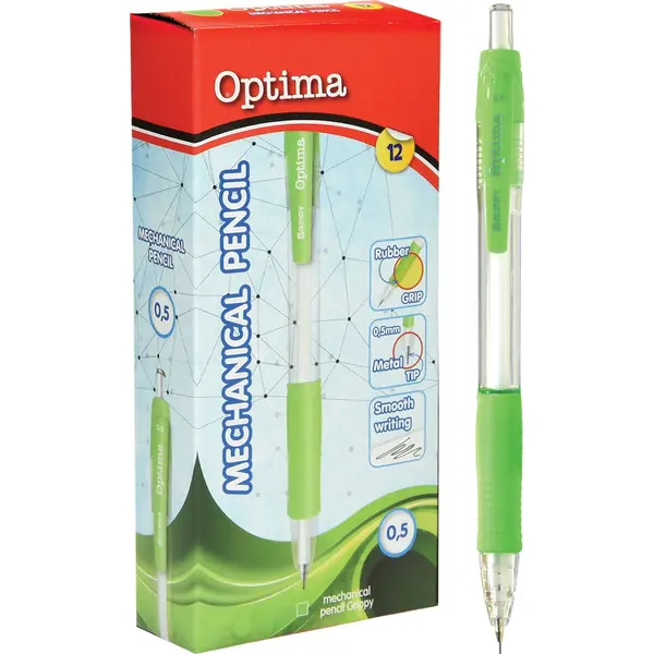 232509-EC Ol.teh. 0,5 OPTIMA Grippy zelena 100133 P12/144/1728