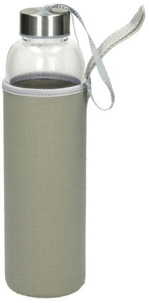 233575-EC Boca za vodu staklena Wave Color 600ml bež P1/25