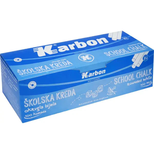 233719-EC Kreda šk.bijela KARBON okrugla 100/1 P18 NOVO