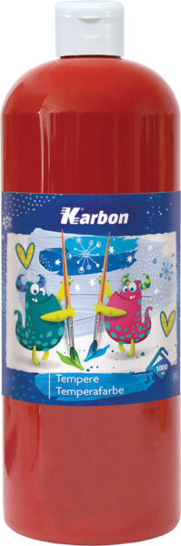 233905-EC Tempera 1000ml boca KARBON tamno crvena P12