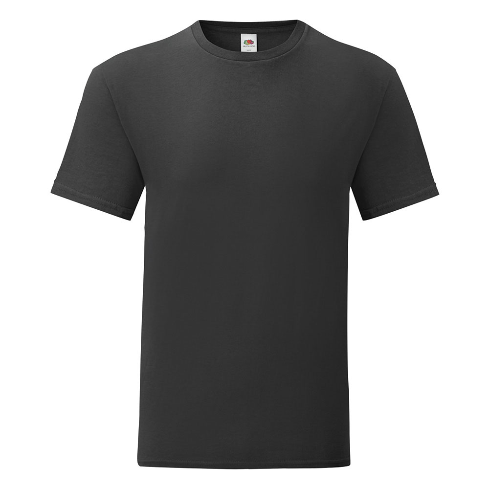 234596-EC Majica FOL T-shirt KR ICONIC Ringspun 150g crna 3XL P36
