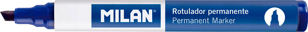 234796-EC Marker perm. MILAN 4mm kosi vrh plavi P12/432