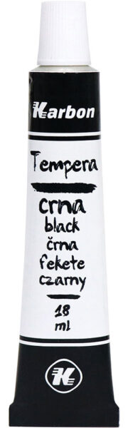 235244-EC Tempera 10/1 18ml KARBON CRNA alu tuba kartonska kutija P10/280