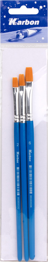 235258-EC Kistovi tempera set KARBON 3/1 br.2,4,6 P12/300