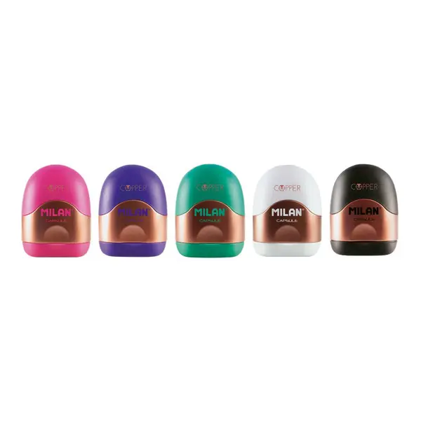 236987-EC Šiljilo plastično 1 rupa s kućištem MILAN CAPSULE Copper P24/288