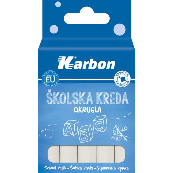 237990-EC Kreda šk.bijela KARBON okrugla 10/1 /P66