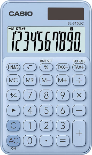 238060-EC Kalkulator CASIO SL-310 UC-LB sv.plavi KARTON PAK. bls P10/100