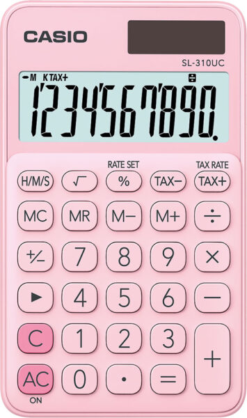 238061-EC Kalkulator CASIO SL-310 UC-PK roza KARTON PAK. bls P10/100