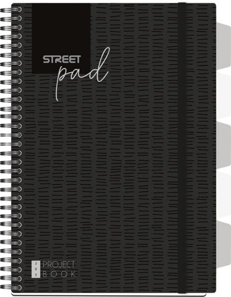 238999-EC Blok kolegij A4/D STREET PAD BLACK T.U. 100L sa pregradama 67128 P12