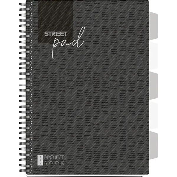 239001-EC Blok kolegij A4/K STREET PAD BLACK 100L sa pregradama 67130 P15