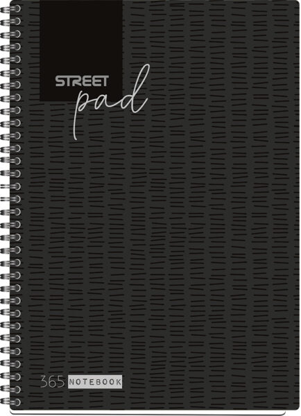 239005-EC Blok kolegij A4/K STREET PAD BLACK 100L 67134 P15