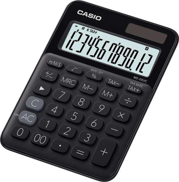 239427-EC Kalkulator CASIO MS-20 UC-BK crni P10