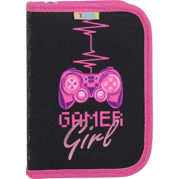 240243-EC Pernica jednostruka 2 preklopa Street GAMER GIRL sa priborom P36 NETTO